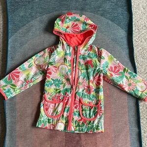 Cat & Jack Vibrant Floral Tropical Raincoat